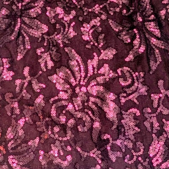 H&M One Shoulder Purple Sequins Dress, Size 12 - Picture 3 of 15